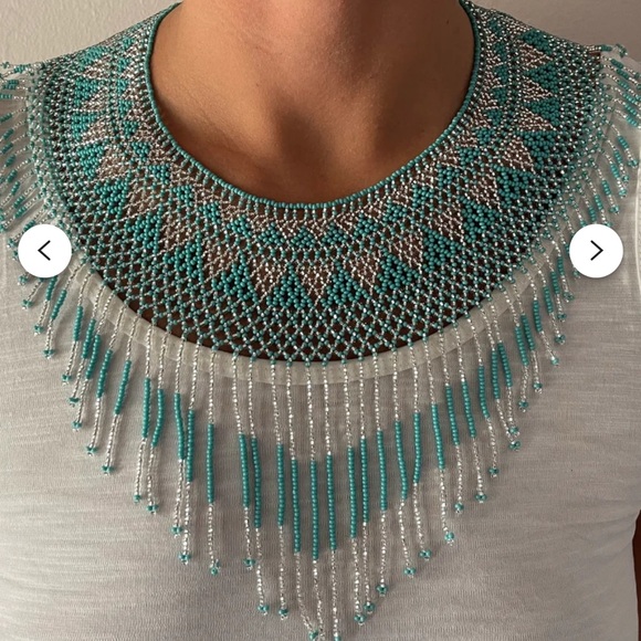 NEW HANDMADE NECKLACE PINK AND GOLD - Picture 4 of 4